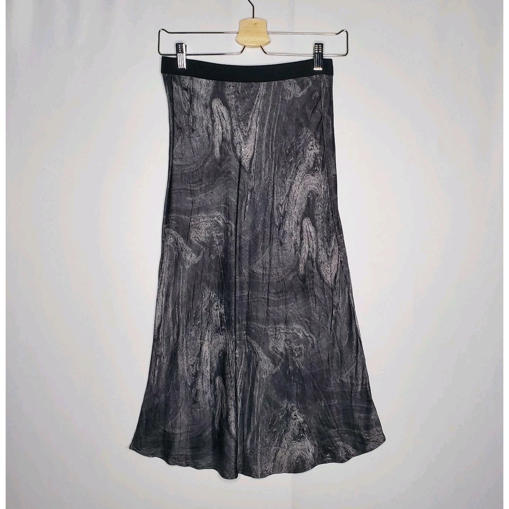 Rails Midi Skirt Women XS Dark Gray  Marbled Anya Oil Slick‎ Witchy Whimsigoth